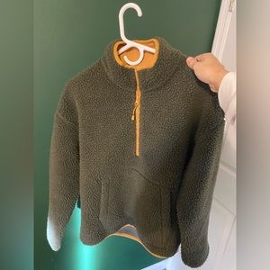 United By Blue sherpa quarter zip